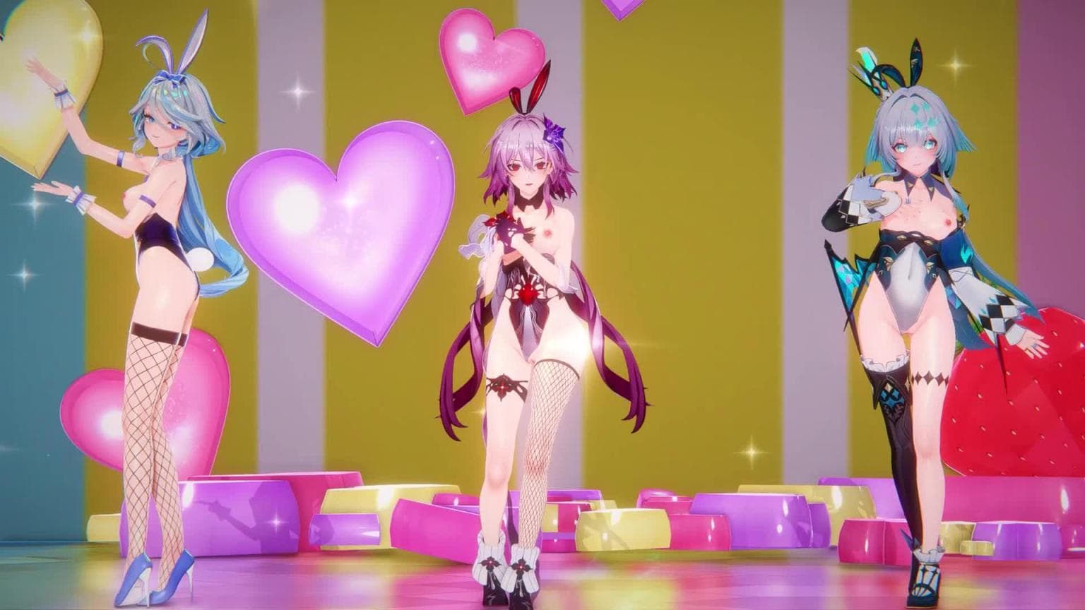 『刻律德菈 长夜月  芙宁娜』猫恋_相机【MMD】