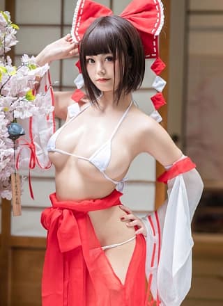 蜜汁猫裘 Cosplay 巫女 Miko Sister