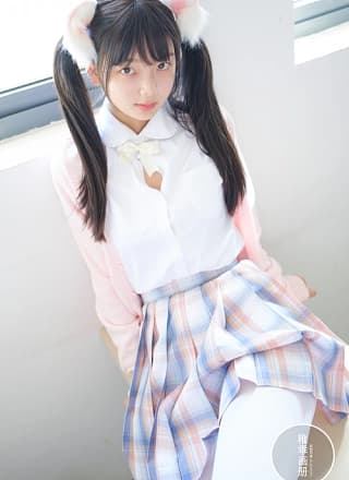 Cosplay 稚乖画册 晴空04 夜夜 80d 白丝jk
