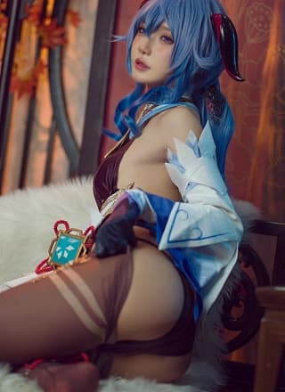 阿包也是兔娘 Cosplay 舰长 原神甘雨