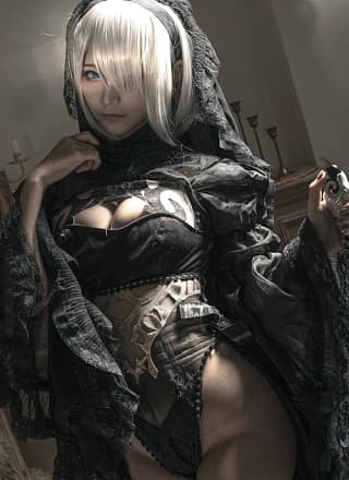 Cosplay 蠢沫沫 Chunmomo 尼尔纪元 黑花嫁