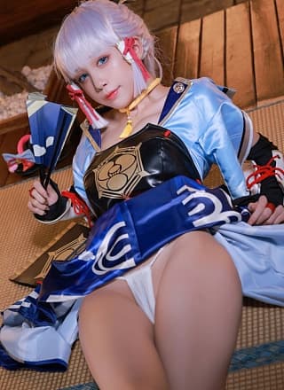 Cosplay 水淼Aqua 神里绫华 Kamisato Ayaka
