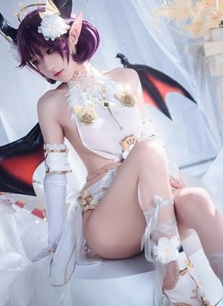 阿包也是兔娘 Cosplay 碧蓝幻想古蕾娅 龙娘