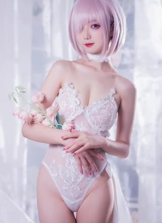 Cosplay 封疆疆v 婚纱玛修
