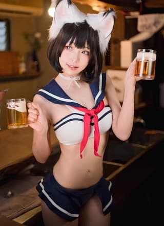 Cosplay ElyEE子 兽耳居酒屋