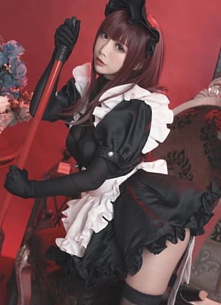 Cosplay 面饼仙儿 夕暮 斯卡哈女仆