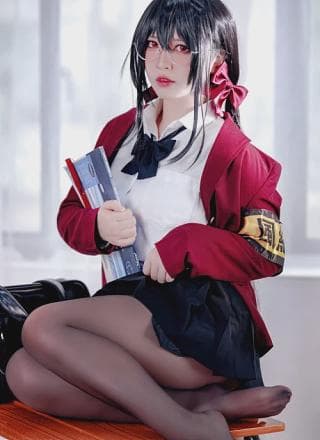 Cosplay 半半子Banbanko 大凤 风纪委员