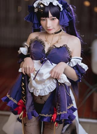 Cosplay 是三不是世 原神莫娜女仆