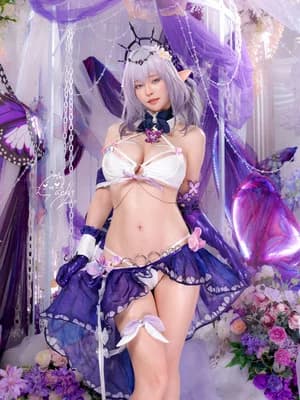 【Machi马吉 】キャストリス水着圣女の里の危ない姿 第一弾