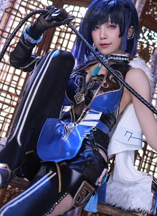 水淼aqua Cosplay 夜兰 Yelan