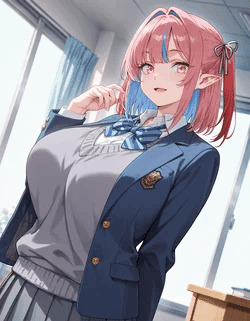 (mirai art) Takakiyo Kanan 高洁カナン (kanan-sama wa akumade choroi) [AI Generated]