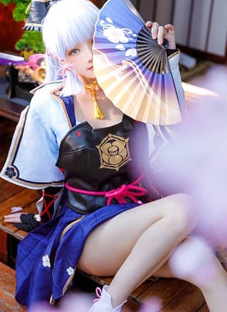 Cosplay 桜桃喵 神里绫华 Ayaka Kamisato