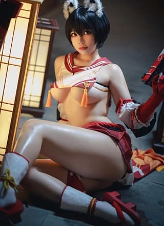 Ganlory 啊日日 Cosplay 春日ツバキ Kasuga Tsubaki