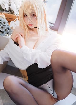 Cosplay rioko凉凉子 碧蓝航线 冤仇 办公室的意外