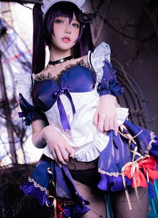 阿包也是兔娘 Cosplay 莫娜女仆