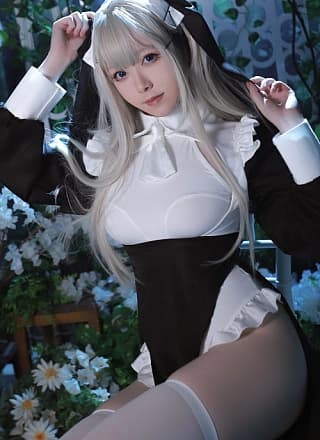 Cosplay Asagiriai爱ちゃん 修女