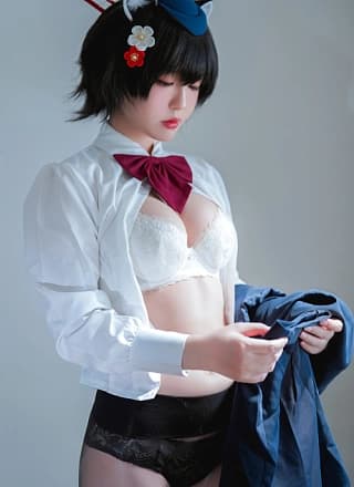 Cosplay 半半子Banbanko ガイド春日ツバキ Set.02