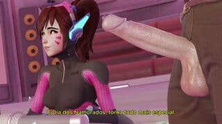 D.Va口腔深处吞进整根鸡巴 [PT BR]