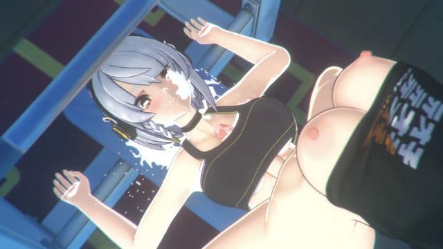[reqt45] [Futa] 巨乳扶她安比 & 铃健身房乳交颜射