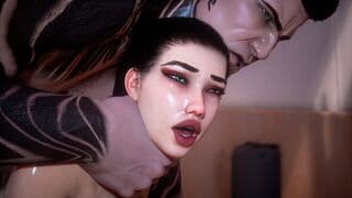 瑜伽课——娇小丰满的黑发女郎被身材魁梧的瑜伽教练蹂躏