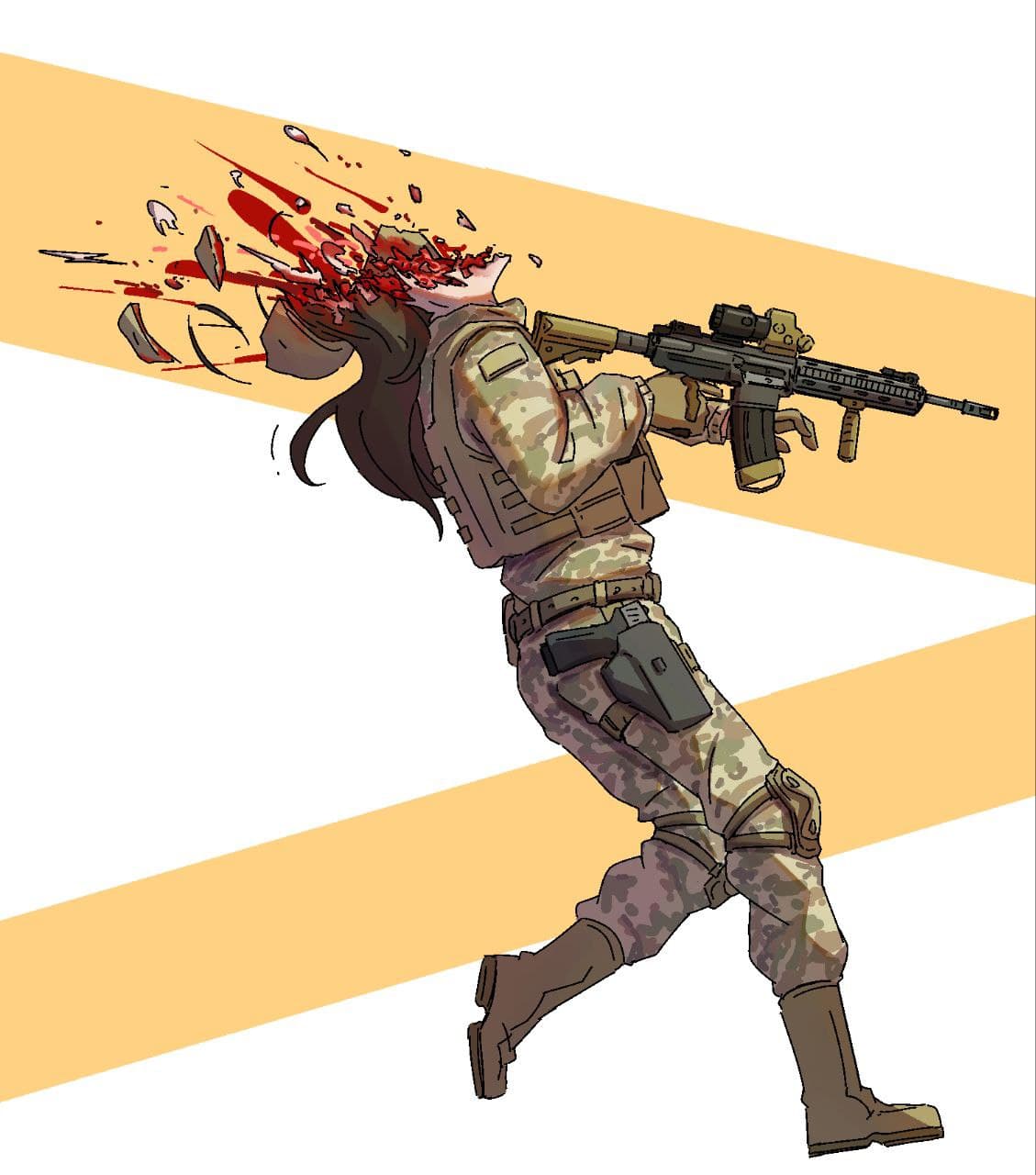 意外爆头