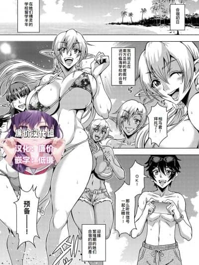 [廉价汉化组][三船诚二郎] エルフハーレムアカデミア合宿编