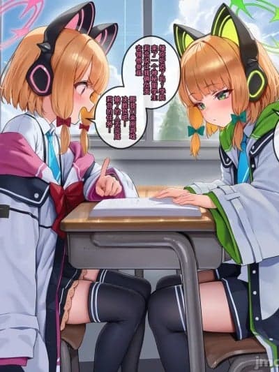 [EZNTR] Momoi X Midori X BBC [AI Generated]