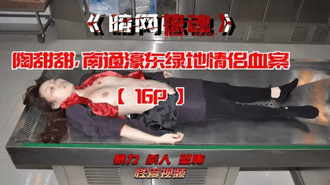 【暗网惊魂】陶甜甜，南通濠东绿地情侣血案