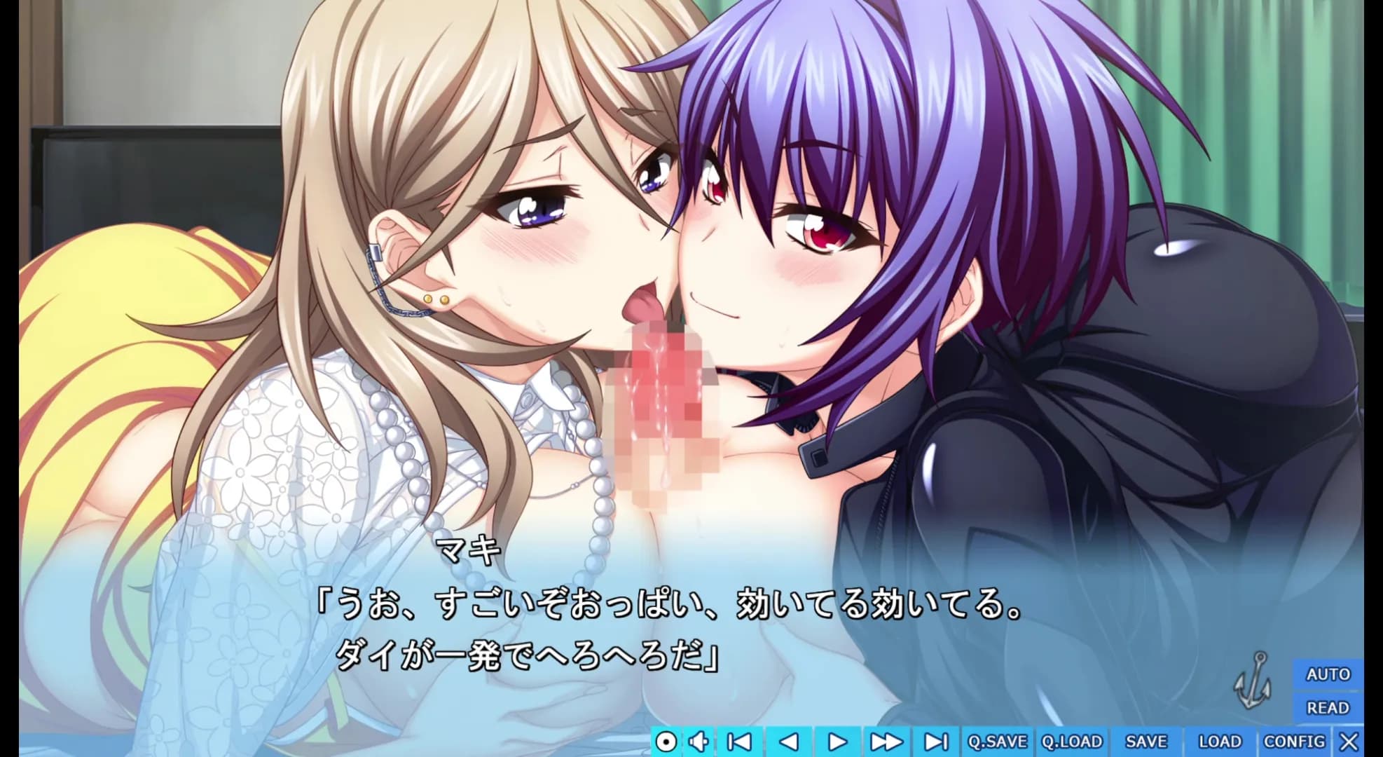 梓&真希三人行