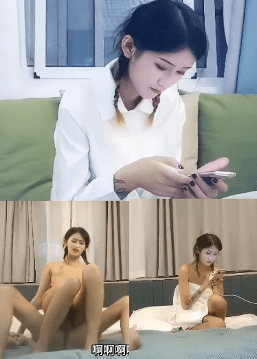 长相清纯扎着两个辫子萌妹啪啪，换上可爱情趣装骑乘勐操