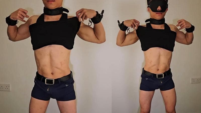 把肌肉男当贱狗调教