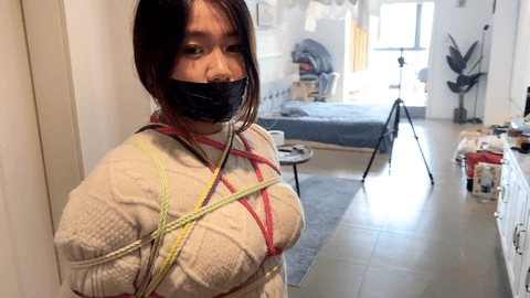 【默示录】第一次来体验绳艺，肉肉的妹纸，五官真的很好看，瘦下来的话，绝对是个美女~