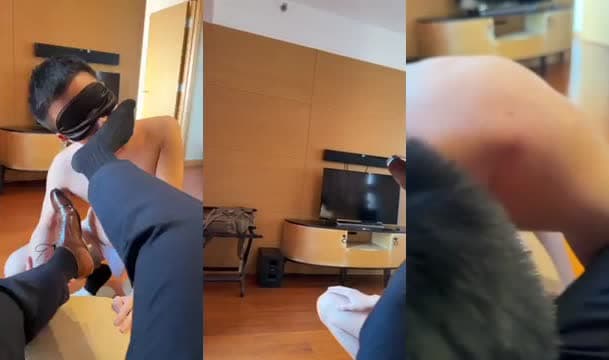宋泽-黑袜臭脚正装爸爸干骚逼