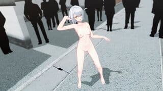 手臂高举拉长身体曲线