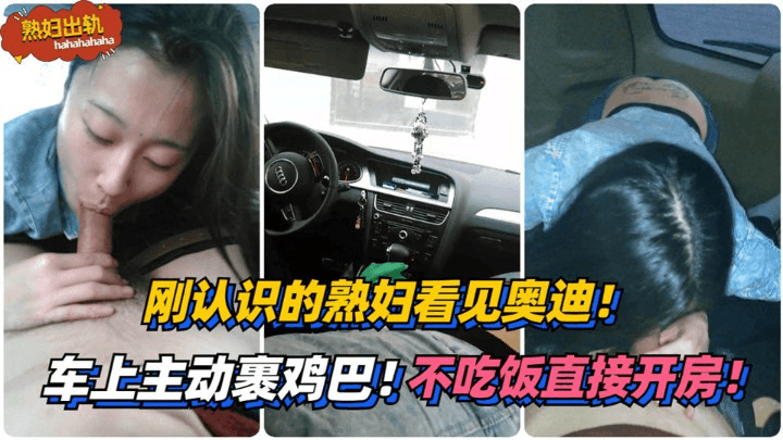 刚认识的熟妇看见奥迪！车上主动裹鸡巴！不吃饭直接开房！