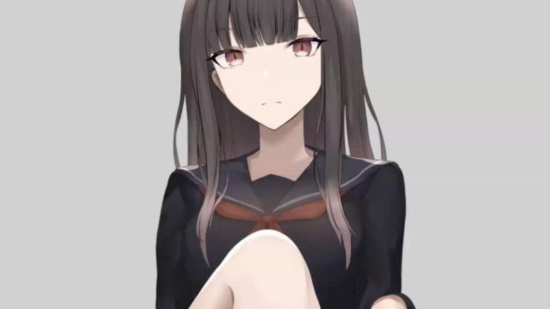 [さじな] 黑发女孩穿着制服的腿