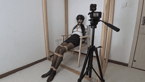 【冷与贝】OL美女捆绑口球