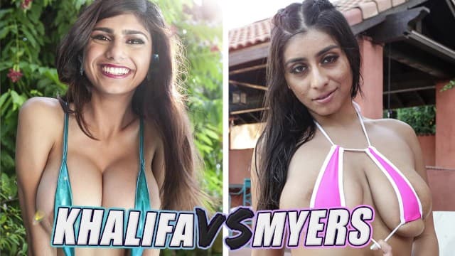 MIA KHALIFA - 巨乳之战：米娅哈利法 vs 维奥莱特迈尔斯