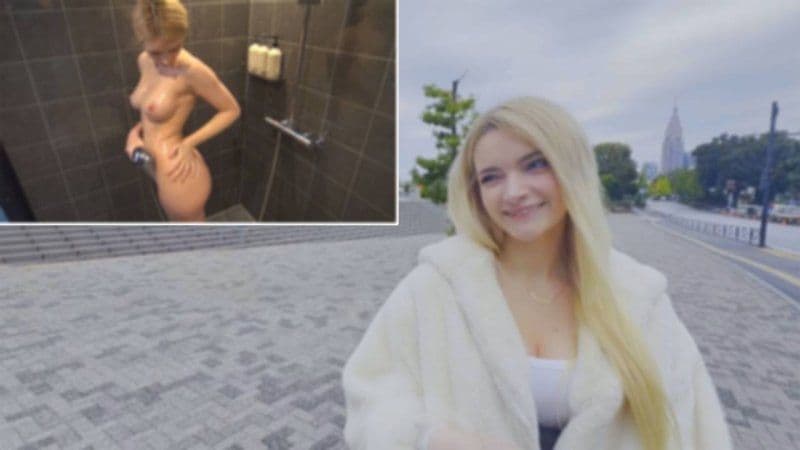 将Q弹天然美巨乳的金髮白人介绍给怀孕制造者2号，进行中出情色自拍。她也开心地说「好舒服♡」 FC2-PPV-4826884
