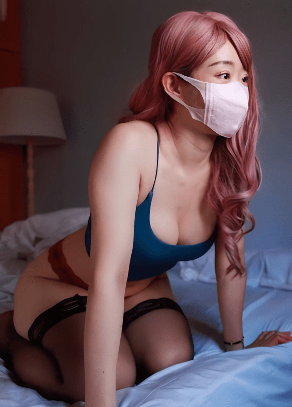 ssrpeach红发还房租用肉体偿还
