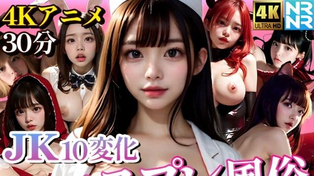 JK10 换装角色扮演性爱招待！中出浓稠性爱