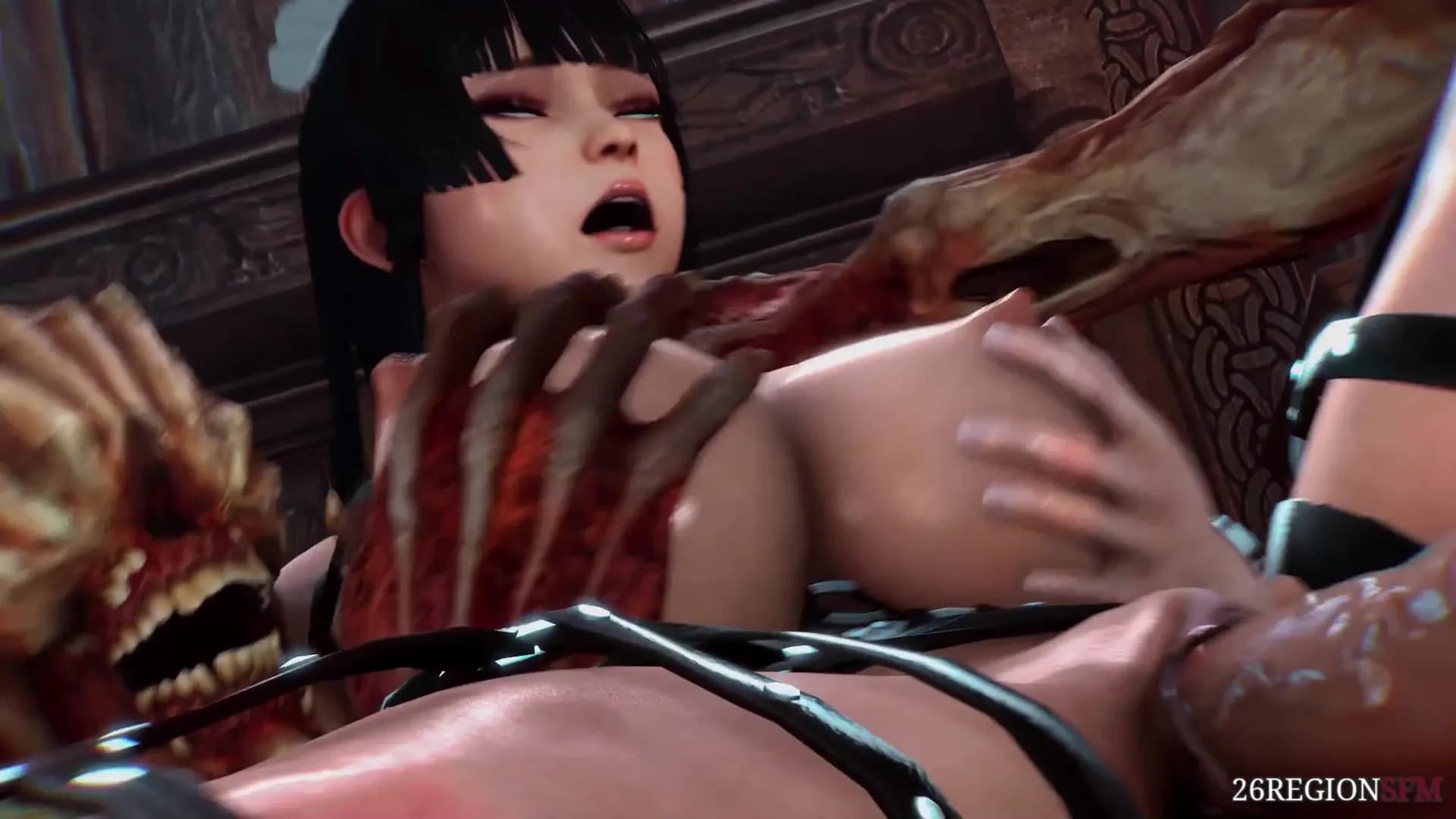 女天狗女仆双重插入 [26RegionSFM][4k 60fps]