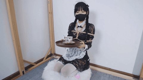 【冷与贝】女仆训练之干扰罚跪+折腿紧缚跳D震动调教
