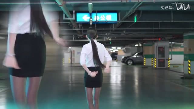 pmv 【兔○裁】秘书下班去蹦迪 舞蹈玩弄黑丝后入
