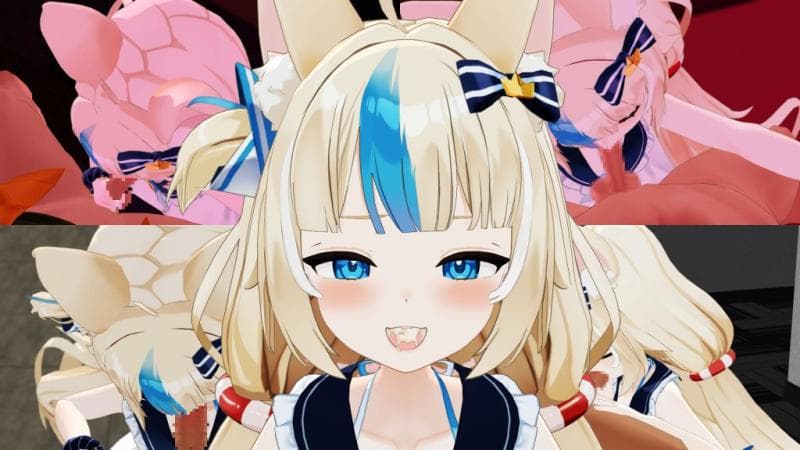 [ペペロンのMMD部]  鲨鱼子Saba的口交服侍 Vol.11