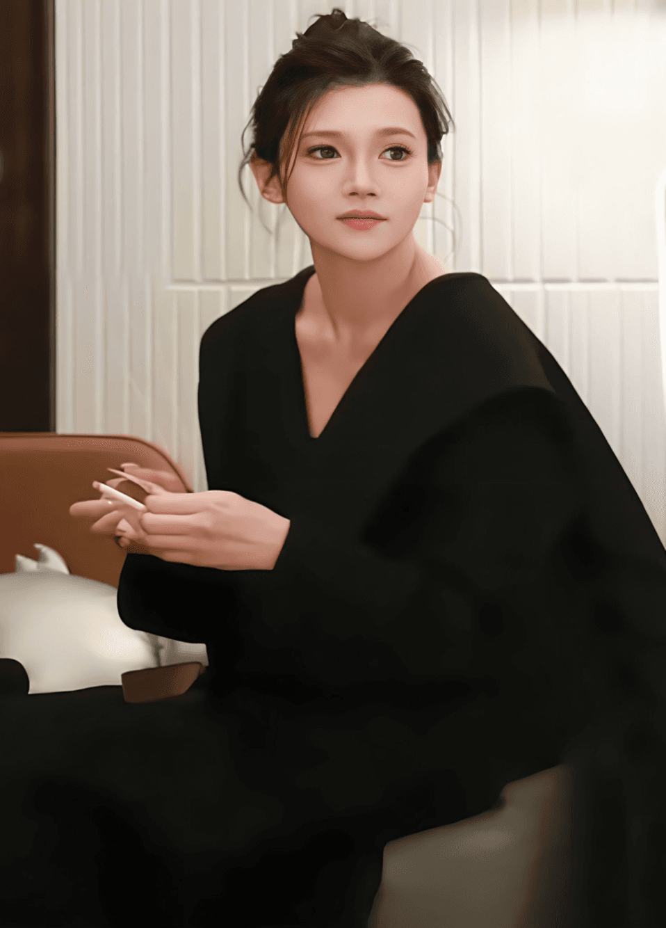 约了个身材高挑大长腿的妹子，女神气质温柔体贴，扛腿抽插打桩机，把她干得不要不要的