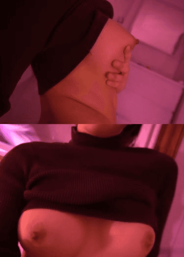 毛衣秀身材完美乳型