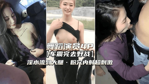 舞蹈演员4P)高颜值姐妹俩车震野战淫水氾滥粉穴内射