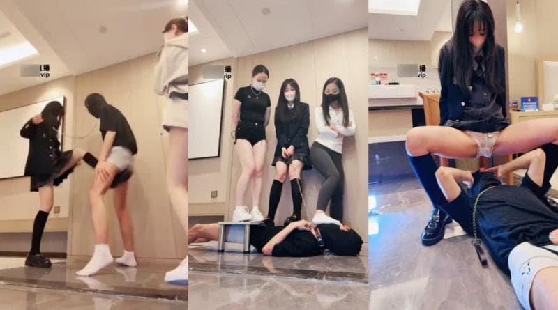 惹女王生气的后果很严重,贱奴 鸟档直接被踢爆 ,闻着女王的逼 喝着女王的圣水,踩头下跪 磕头 鸡巴竟然还能硬
