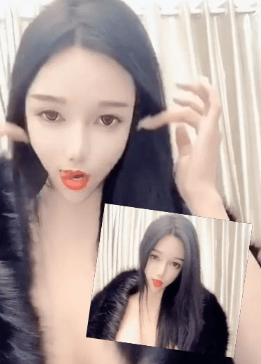 不穿内衣乳沟还是那么深